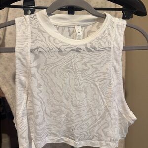lululemon athletica White Textured Crop Top